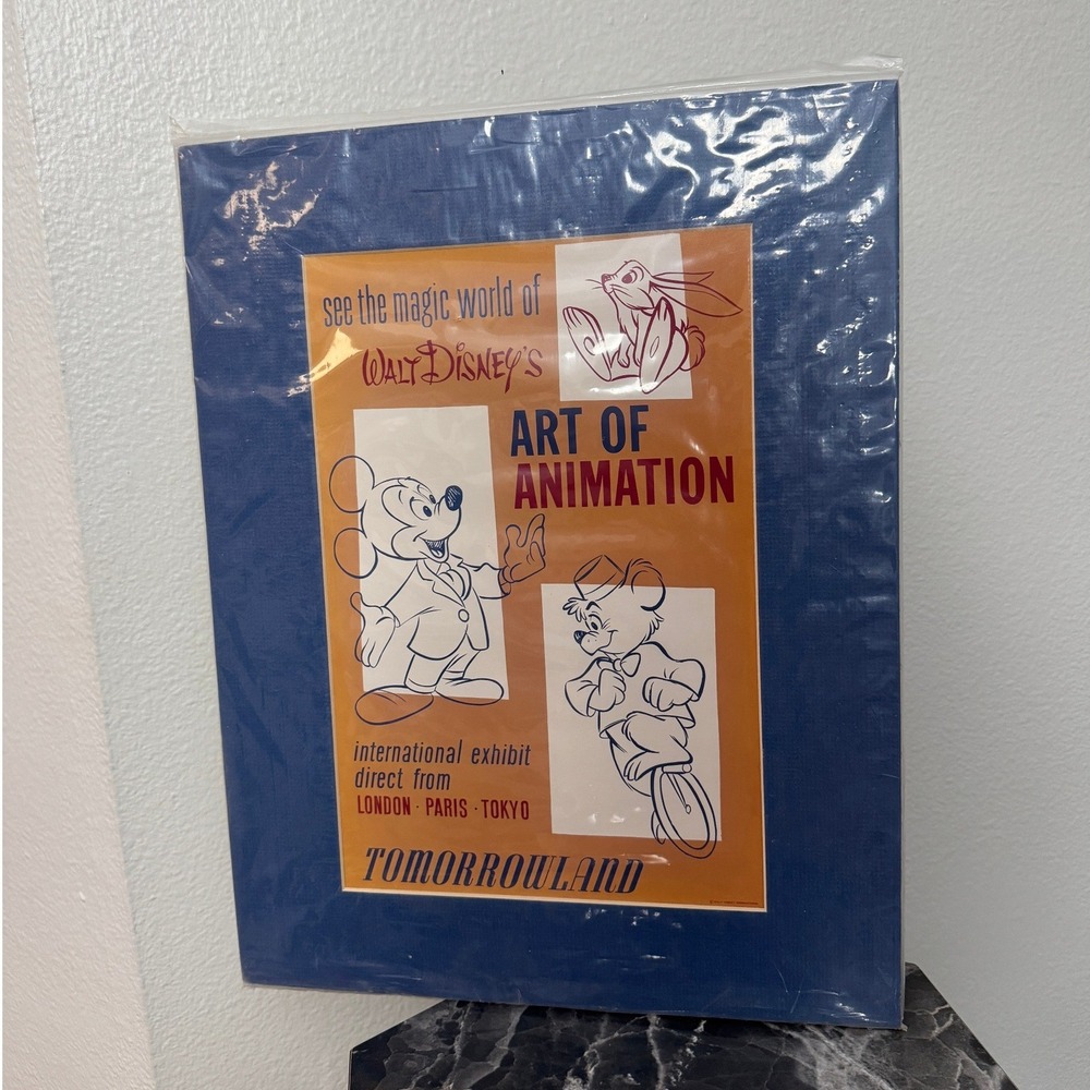 Vintage Disneyland Art of Animation Tomorrowland Walt Disney Print 1960s